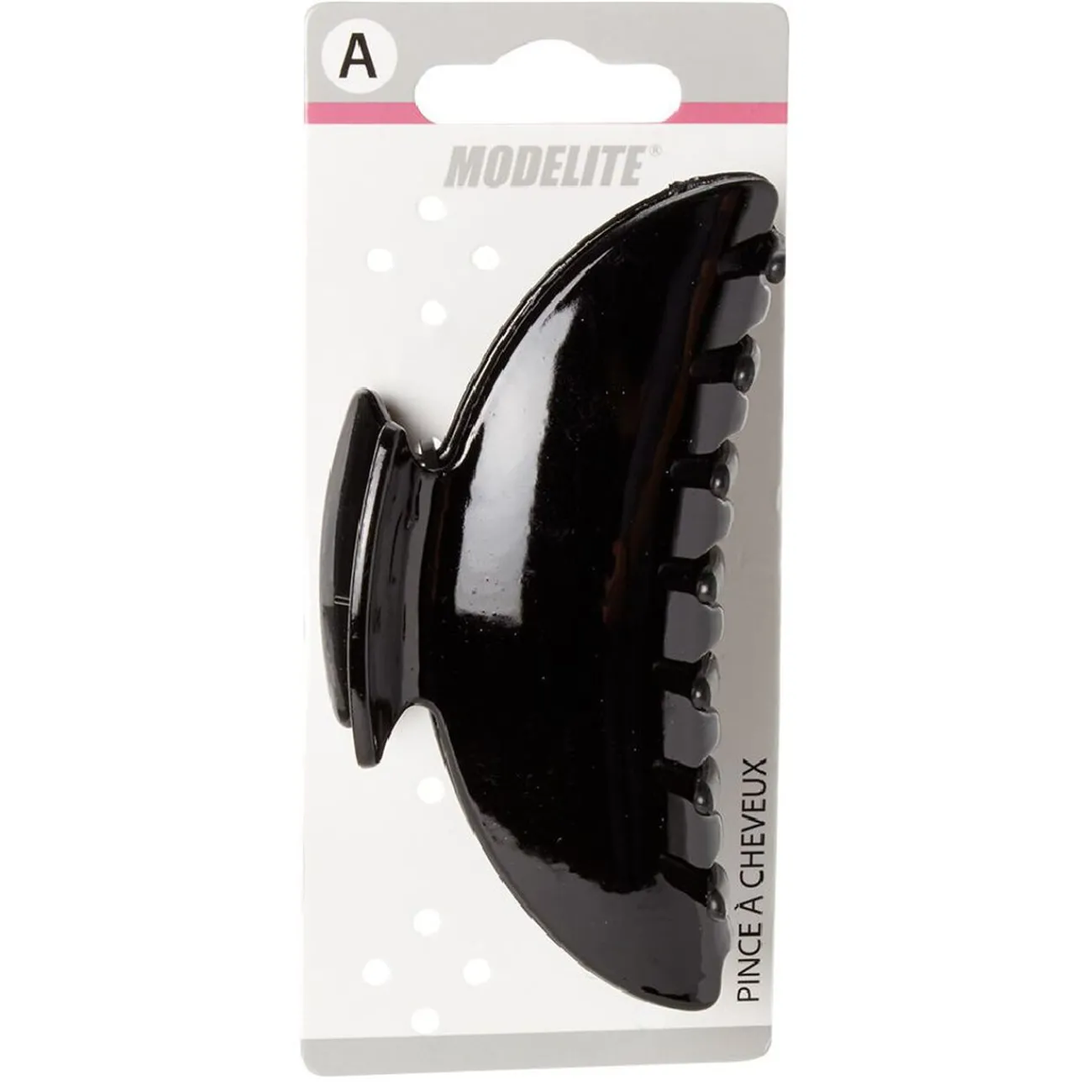 Gifi Beauté^Pince crocodile noir brillant L.11 cm