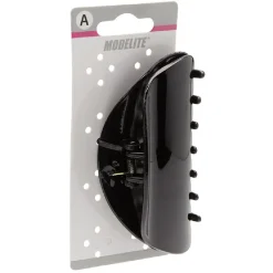 Gifi Beauté^Pince crocodile noir brillant L.11 cm