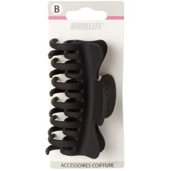 Gifi Beauté^Pince crocodile noir mat L.9 cm