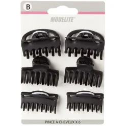 Gifi Beauté^Pince crocodile noir mat L.4 cm x6