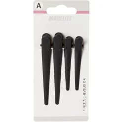 Gifi Beauté^Pince crocodile plate x4
