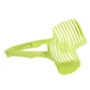 Gifi Pince découpe légumes plastique vert L18,5cm