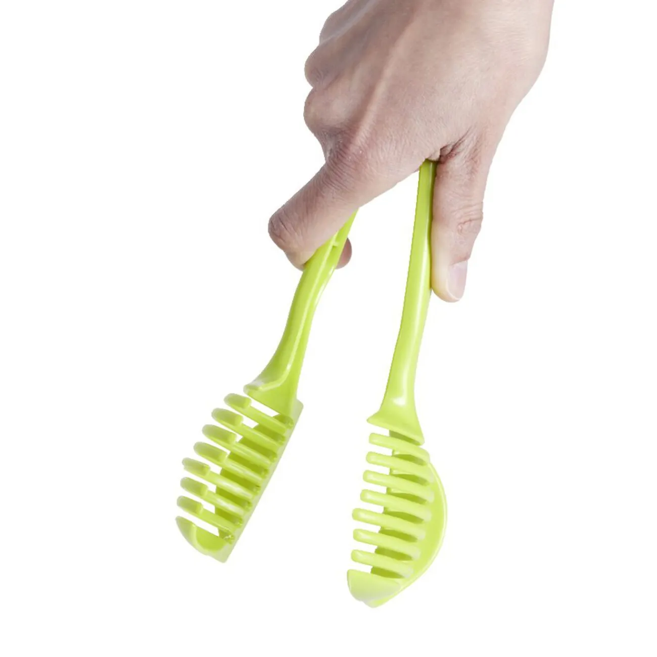 Gifi Pince découpe légumes plastique vert L18,5cm