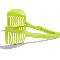 Gifi Pince découpe légumes plastique vert L18,5cm