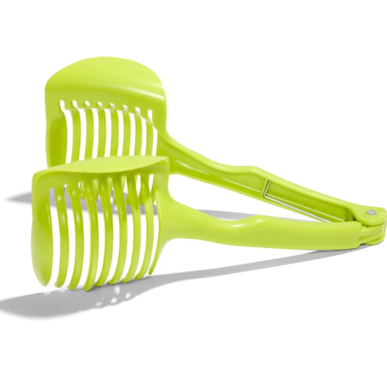 Gifi Pince découpe légumes plastique vert L18,5cm