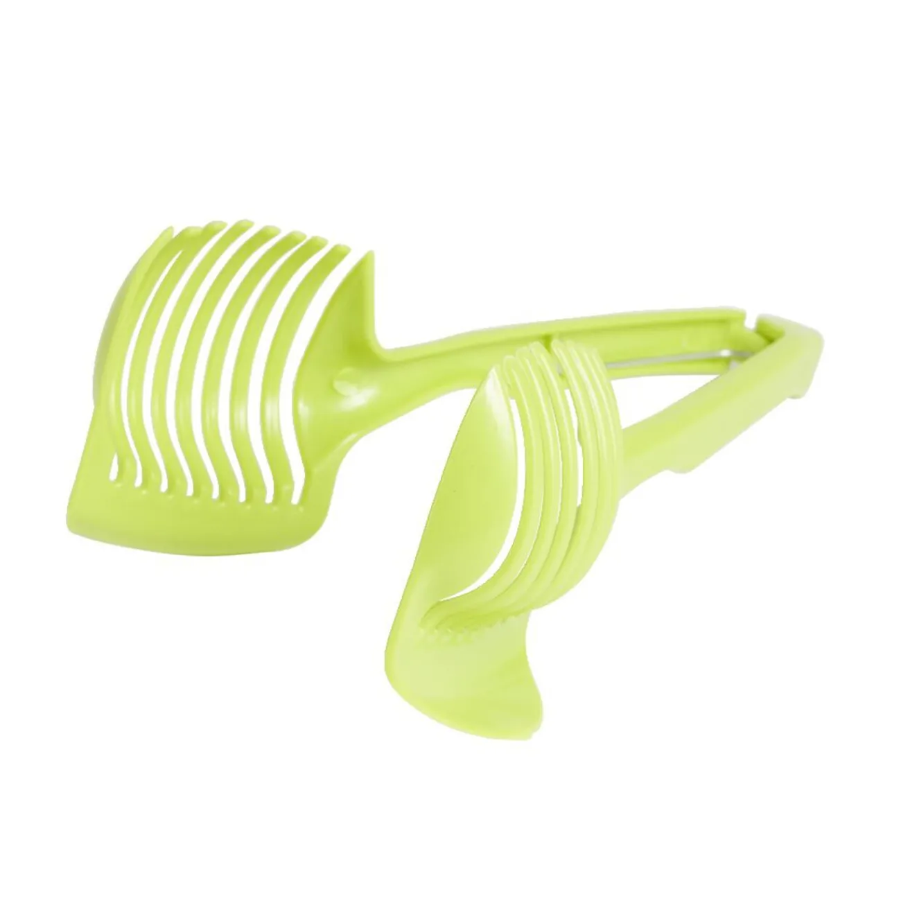 Gifi Pince découpe légumes plastique vert L18,5cm