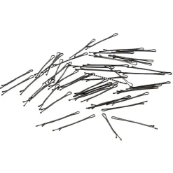 Gifi Beauté^Pince guiche métal noir L.6,5/5,5/4,5 cm x50