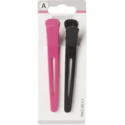 Gifi Beauté^Pince Ibis métal noir rose L9 cm x2