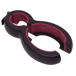 Gifi Pince multifonction 6en1 ouvre bouteille et bocal noir et rouge