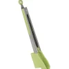 Gifi Pince spatule 2 en 1 inox silicone vert