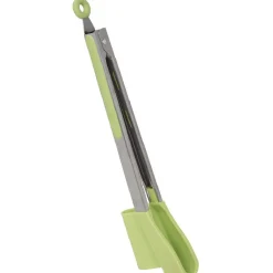 Gifi Pince spatule 2 en 1 inox silicone vert