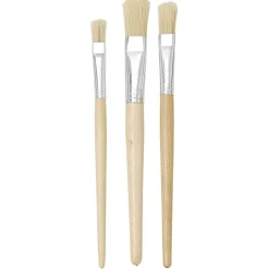 Gifi Peinture^Pinceau à raccord x3 manche bois Taille 6/10/14