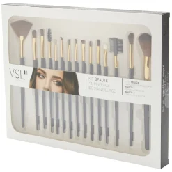 Gifi Beauté^Pinceau cosmétique en plastique noir x15