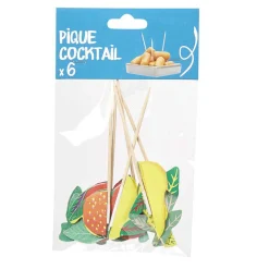 Gifi Pique cocktail fruits x6
