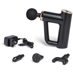 Gifi Bien-Être^Pistolet de massage 4 têtes interchangeables et 6 vitesses