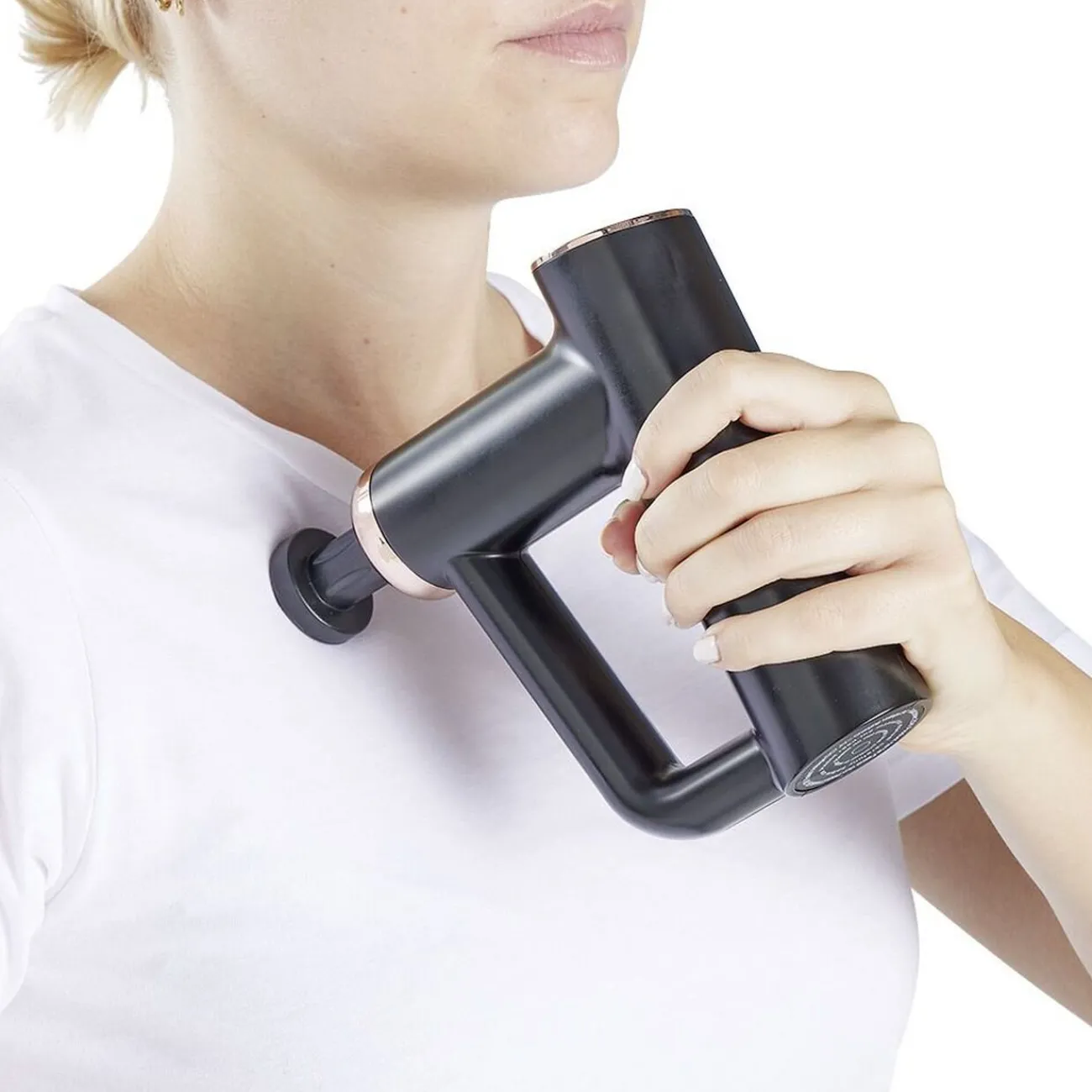 Gifi Bien-Être^Pistolet de massage 4 têtes interchangeables et 6 vitesses