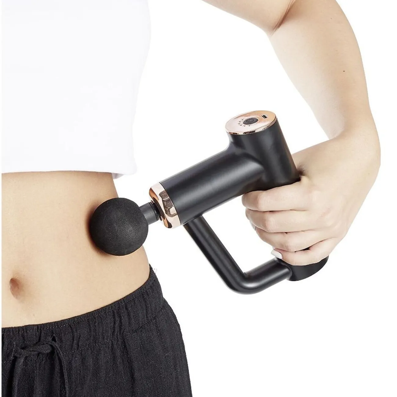 Gifi Bien-Être^Pistolet de massage 4 têtes interchangeables et 6 vitesses