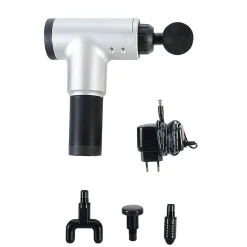 Gifi Bien-Être^Pistolet de massage par vibration Homday Care sans fil blanc et noir