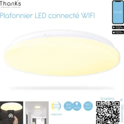 Gifi Ampoule^Plafonnier LED connecté WIFI