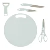 Gifi Planche à découper + 4 ustensiles de cuisine