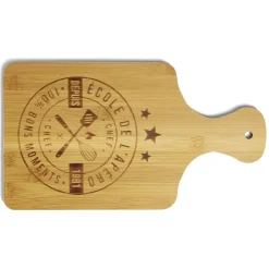 Gifi Planche à découper bambou École de l'apéro 33x18,5cm