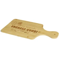 Gifi Planche à découper bambou Engagez-vous ! 33x18,5cm