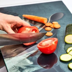 Gifi Planche à découper cache plaque design chef x2