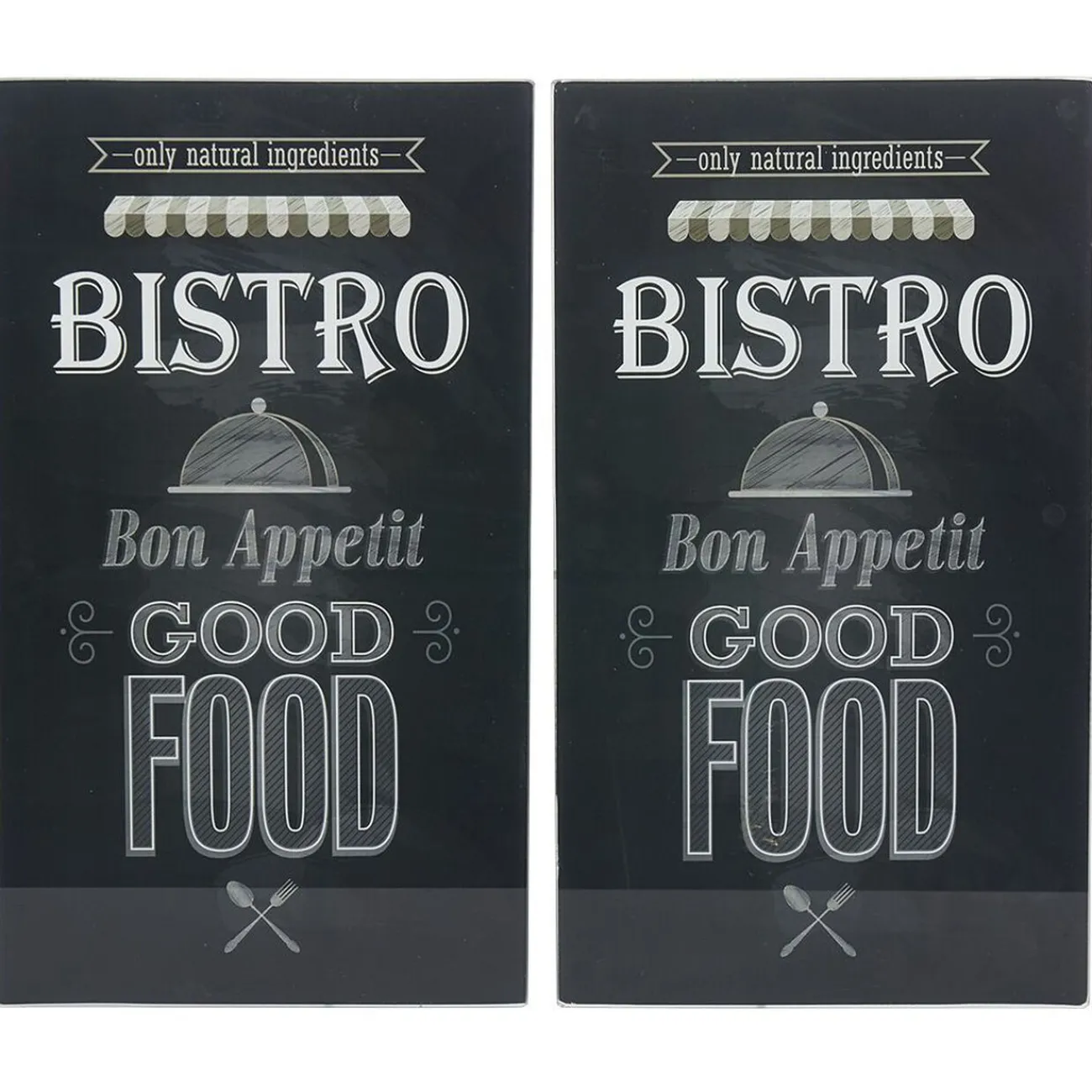 Gifi Planche à découper cache plaque en verre x2