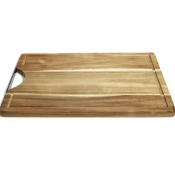 Gifi Planche à découper en bois d'acacia 40x30x1,5cm