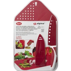 Gifi Planche à découper pliable 3 en 1 avec couteau inox