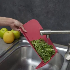 Gifi Planche à découper pliable 3 en 1 avec couteau inox