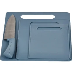 Gifi Planche à découper X 3 et couteau du chef inox