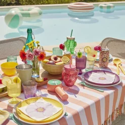 Gifi Planche de service XL en bois d'acacia avec pied 20x75cm