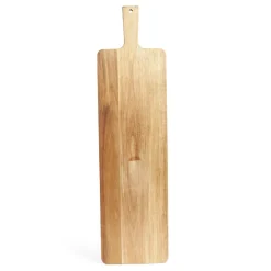 Gifi Planche de service XL en bois d'acacia avec pied 20x75cm