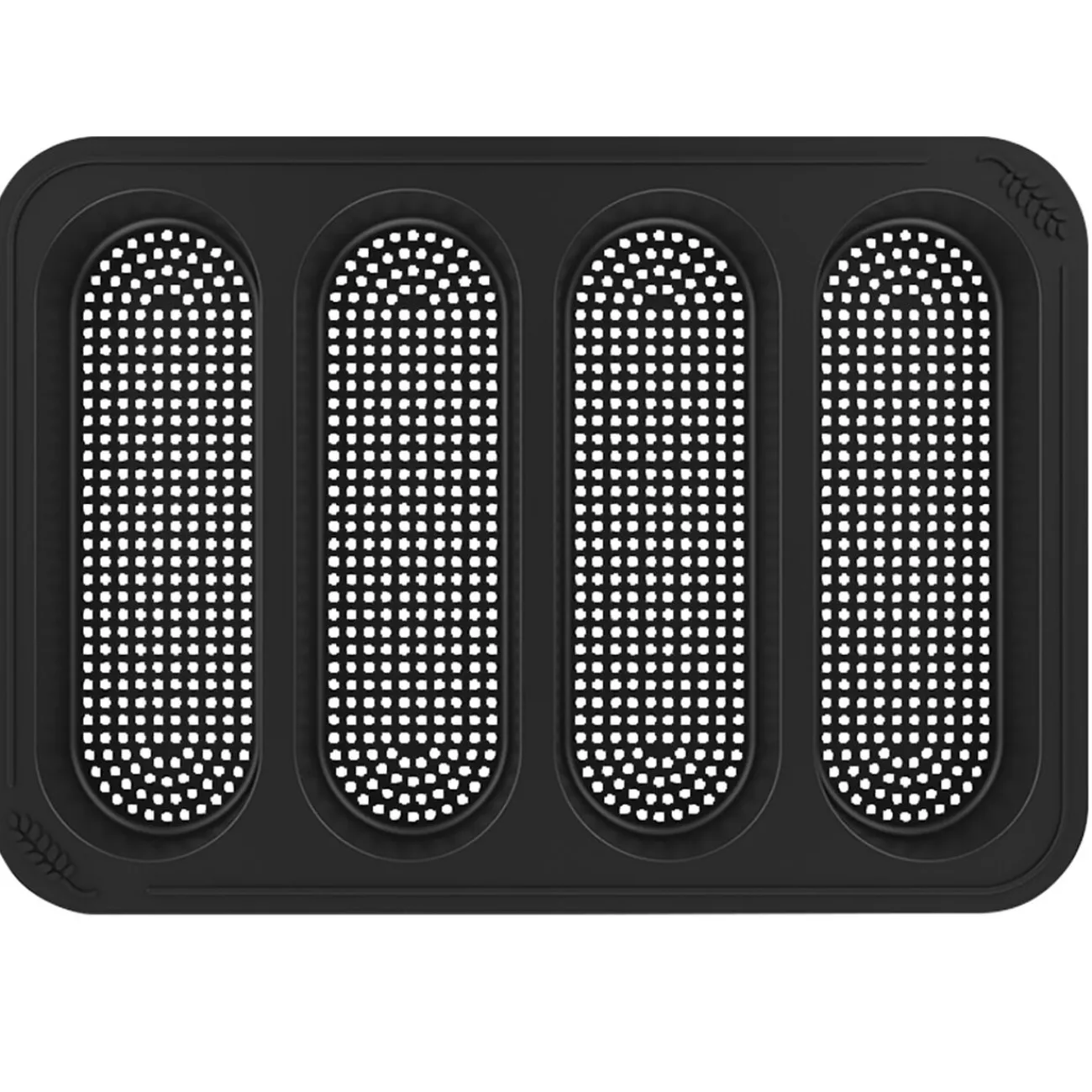 Gifi Plaque demi baguette x4 en silicone 29x21xH3cm