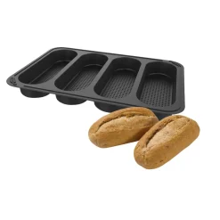 Gifi Plaque demi baguette x4 en silicone 29x21xH3cm