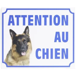 Gifi Colle Et Adhésif^Plaque signalétique "Attention au chien" - 24x20 cm