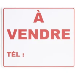 Gifi Colle Et Adhésif^Plaque signalétique "À vendre" - 24x20 cm
