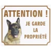 Gifi Colle Et Adhésif^Plaque signalétique "Attention chien, je garde la propriété" - 24x20cm