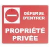 Gifi Colle Et Adhésif^Plaque signalétique "Propriété privée" - 24x20 cm