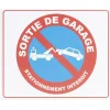 Gifi Colle Et Adhésif^Plaque signalétique "Stationnement interdit, sortie de garage" 24x20cm