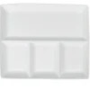 Gifi Plat à 4 compartiments blanc