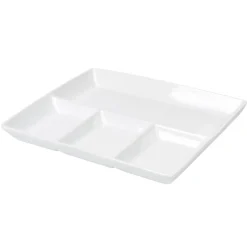 Gifi Plat à 4 compartiments blanc
