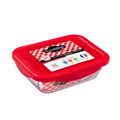 Gifi Plat à four avec couvercle hermétique Ô Cuisine 24x18 cm
