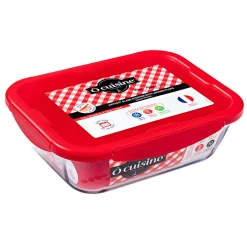 Gifi Plat à four avec couvercle hermétique Ô Cuisine 30x23 cm