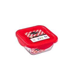 Gifi Plat à four avec couvercle hermétique Ô Cuisine 16x16 cm
