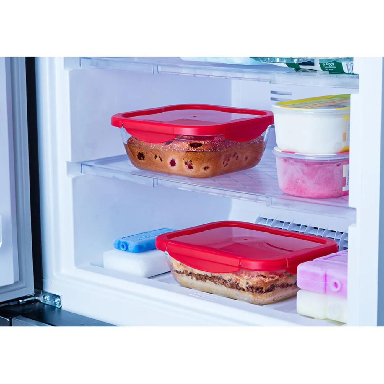 Gifi Plat à four avec couvercle hermétique Ô Cuisine 21x21 cm