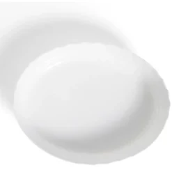 Gifi Plat à four en verre opale blanc 36,9x28,6xH8cm