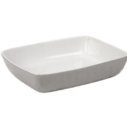 Gifi Plat à four martelé gris blanc