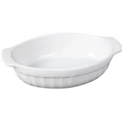 Gifi Plat à four ovale blanc